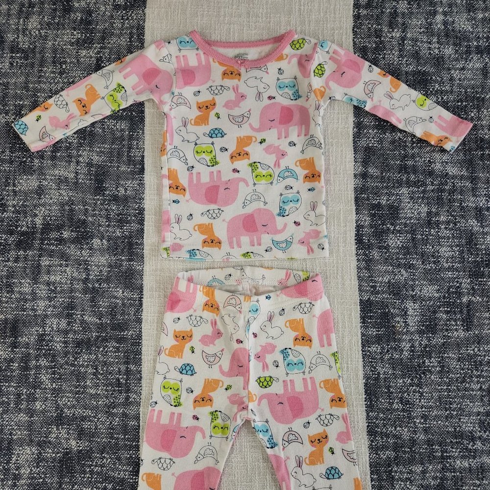 Carter's Animal Two Piece Pajamas (6 to 9 months)